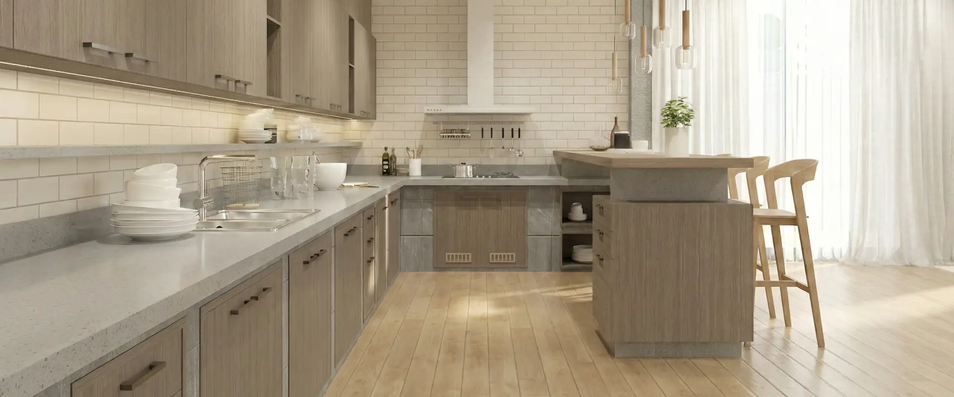 ชุดครัวสำเร็จรูปอลูมิเนียม SVHome — ดีไซน์โมเดิร์น