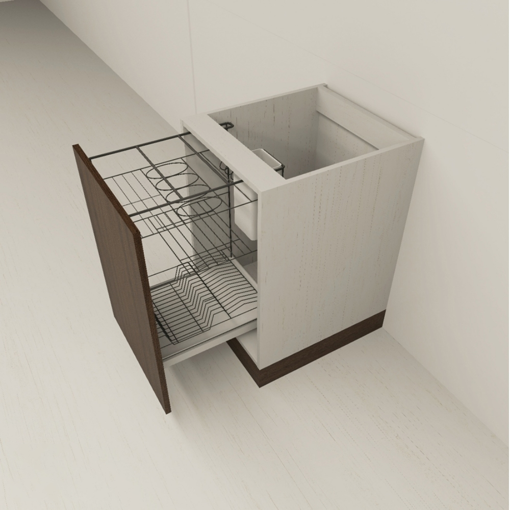 ตู้ล่างบานดึงสำหรับคว่ำจาน B40P - 6